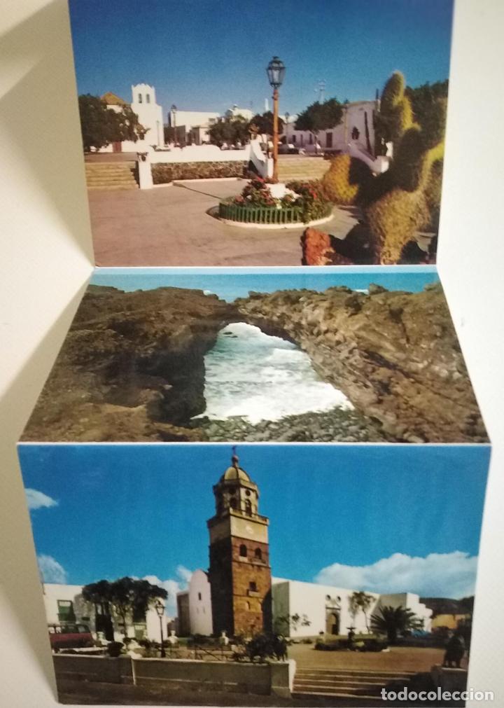 Postales: Lanzarote. 10 postales. Tamaño 22,5x11cm - Foto 4 - 248510510