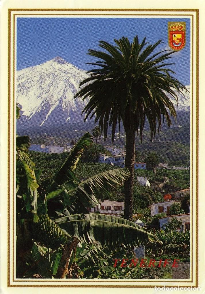 Postkarten: N&ordm; 289-TENERIFE. Plataneras y El Teide. Circulada en 1993. ED. J.R. ANIBARRO H.