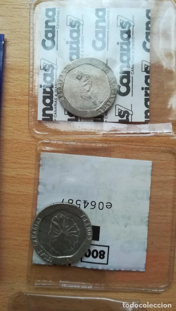 Postales: MONEDAS DE CANARIAS Y SU PATRON - Foto 1