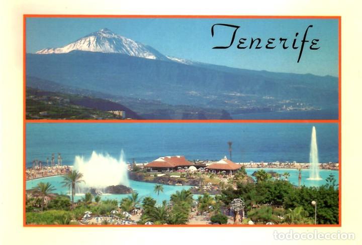 Postkarten: N&ordm; 151-TENERIFE. El Teide y Puerto de la Cruz. Circulada en 2001. ED. J.R. ANIBARRO H.