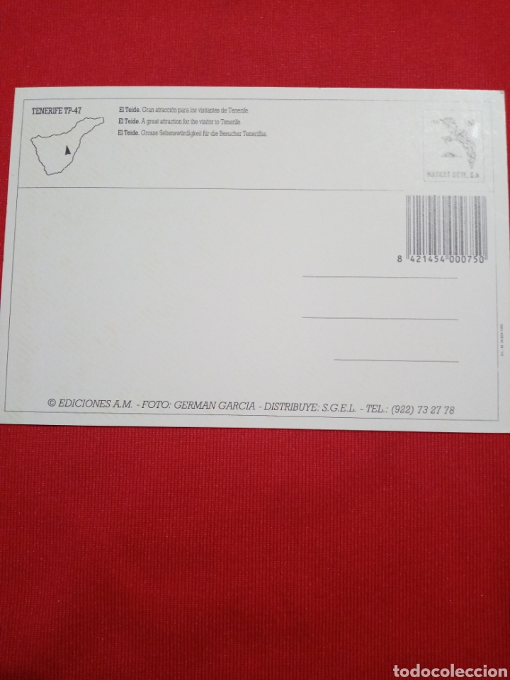 Postales: POSTAL, EL TEIDE, TENERIFE, - Foto 2