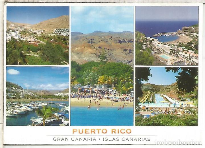 Postais: TARJETA POSTAL PUERTO RICO CANARIAS SELLO FLORES FLOWER HORTENSIA