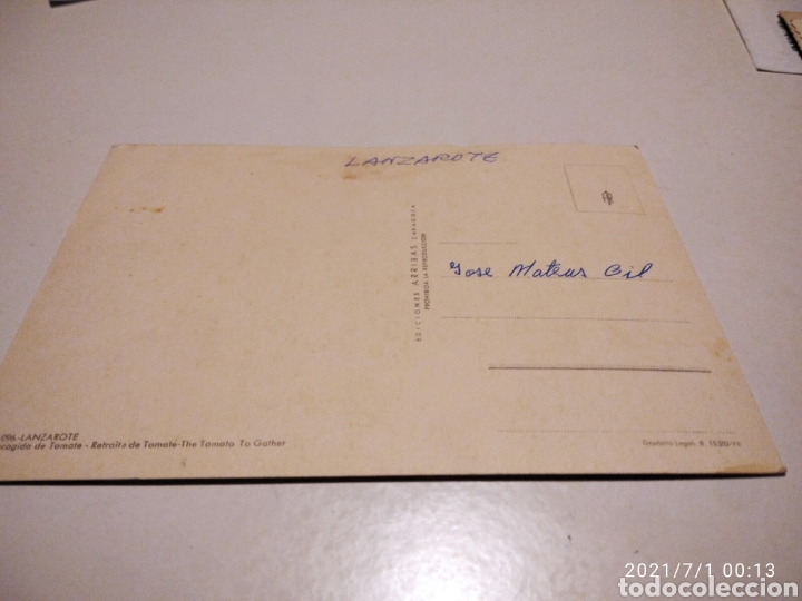 Postales: Postal Lanzarote recogida tomate - Foto 4