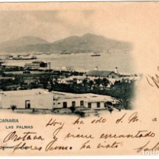 Postales: PRECIOSA POSTAL - LAS PALMAS - GRAN CANARIA - VISTA PARCIAL - HAUSER Y MENET - FECHADA AÑO 1906