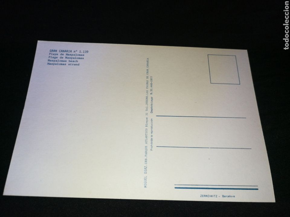 Postales: GRAN CANARIA, A&Ntilde;O 1977,POSTAL. - Foto 2
