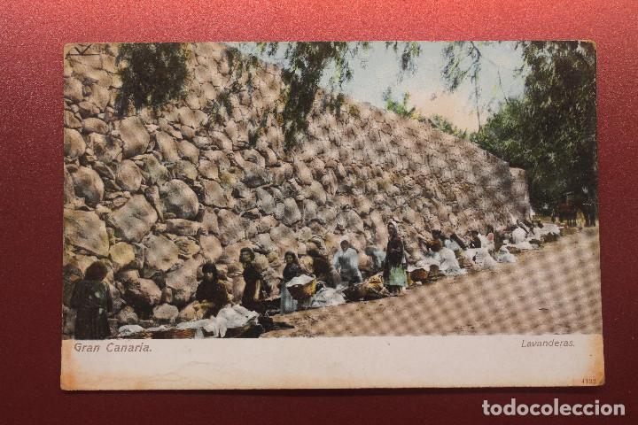Postales: POSTAL GRAN CANARIA, LAVANDERAS - Foto 1