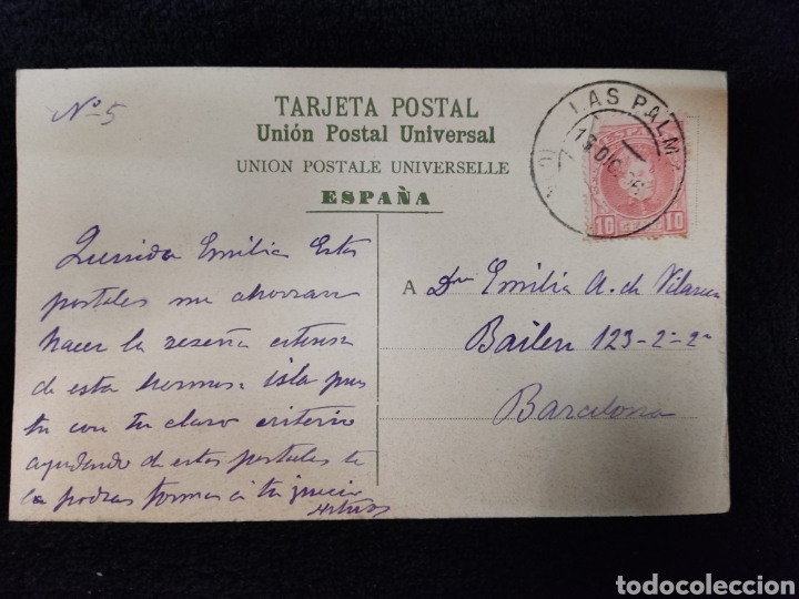 Postales: Antigua postal Las palmas, Catedral - Foto 2