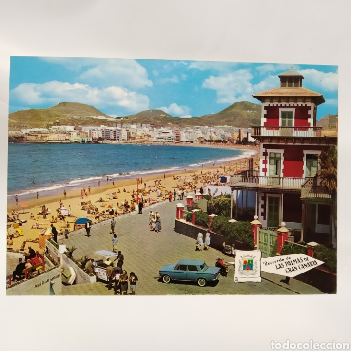 Postales: ¡IRREPETIBLE! Las Palmas de Gran Canaria, Playa Canteras Ed Pergamino, negativos + pruebas de postal - Foto 2 - 297102558