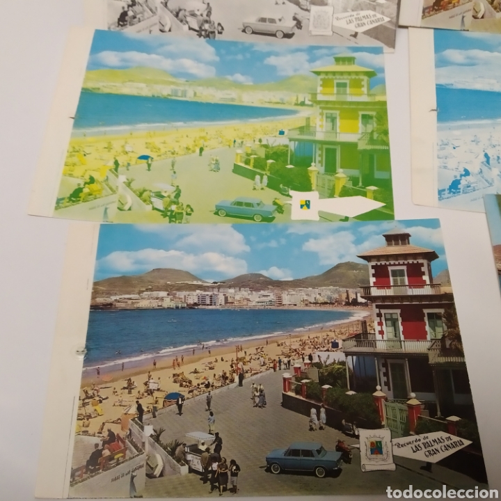 Postales: ¡IRREPETIBLE! Las Palmas de Gran Canaria, Playa Canteras Ed Pergamino, negativos + pruebas de postal - Foto 6 - 297102558