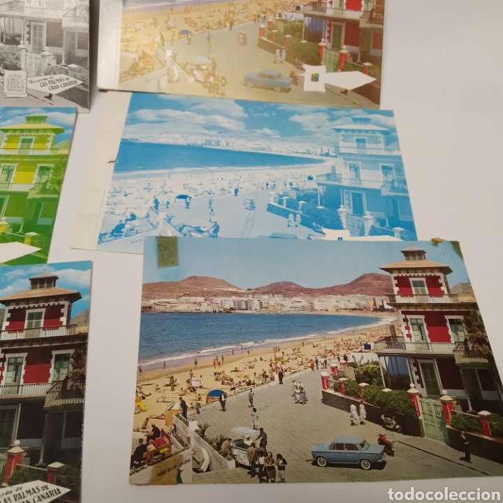 Postales: ¡IRREPETIBLE! Las Palmas de Gran Canaria, Playa Canteras Ed Pergamino, negativos + pruebas de postal - Foto 7 - 297102558