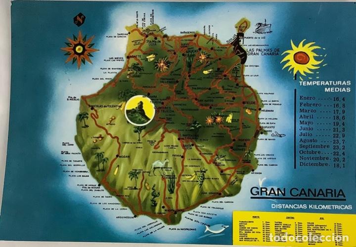Postales: GRAN CANARIA, Mapa, Brito. - Foto 1