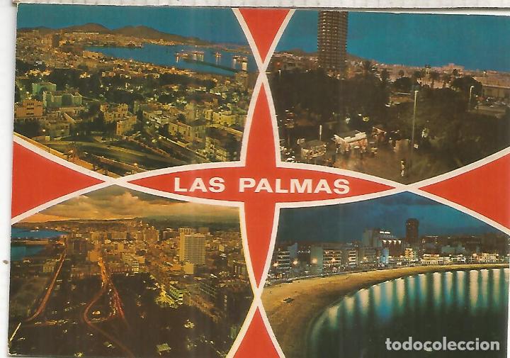 Postales: CANARIAS LAS PALMAS ESCRITA - Foto 1
