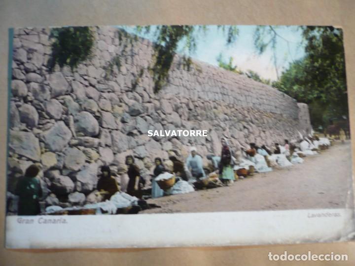 Postales: ANTIGUA POSTAL. GRAN CANARIA. LAVANDERAS - Foto 1