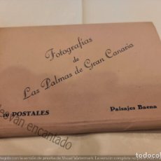 Postales: POSTALES LAS PALMAS DE GRAN CANARIA. 10 POSTALES. PAISAJES BAENA. VIUDA ROMERO. Lote 326765458