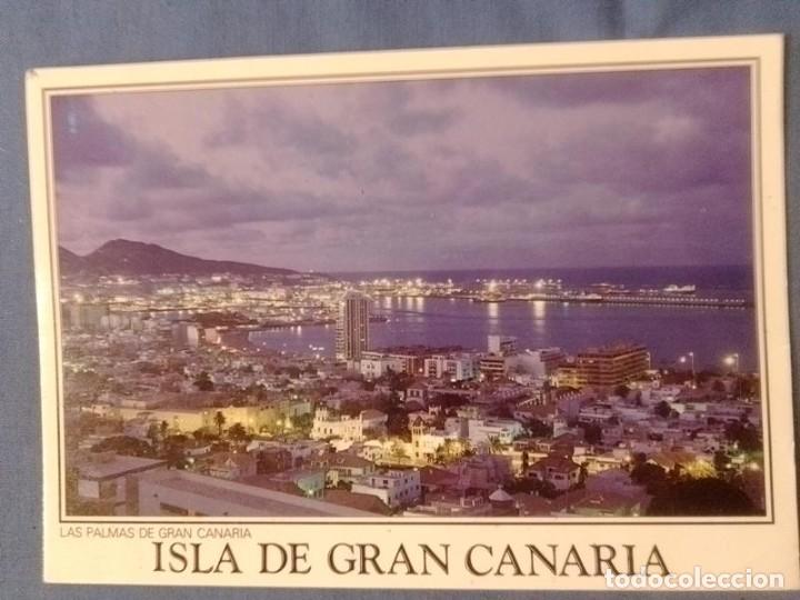 Postales: POSTAL Canarias escrita con sello - Foto 1