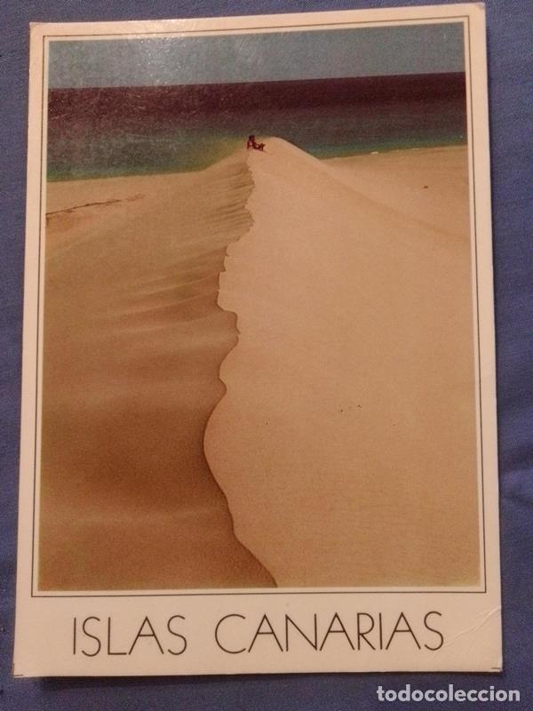 Postales: POSTAL Canarias escrita con sello - Foto 1