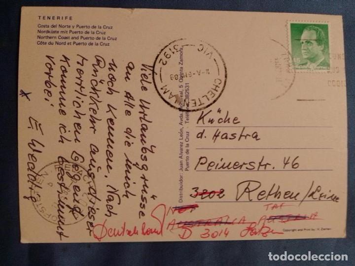 Postales: POSTAL Canarias escrita con sello - Foto 2