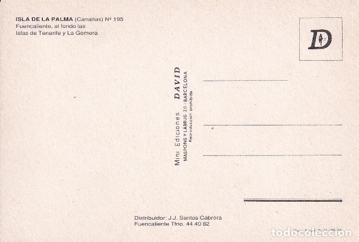 Postales: ISLA DE LA PALMA - FUENCALIENTE - Foto 2