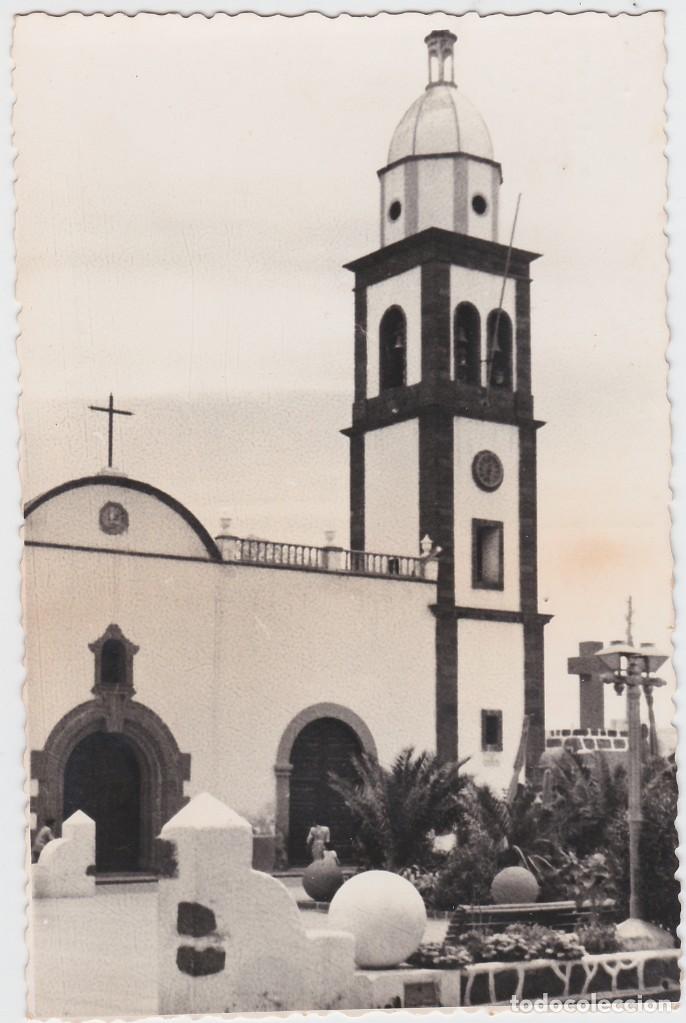 Postcards: POSTAL DE ARRECIFE, LANZAROTE - PARROQUIA DE SAN GIN&Eacute;S