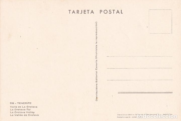 Postales: TENERIFE - LA OROTAVA - Foto 2