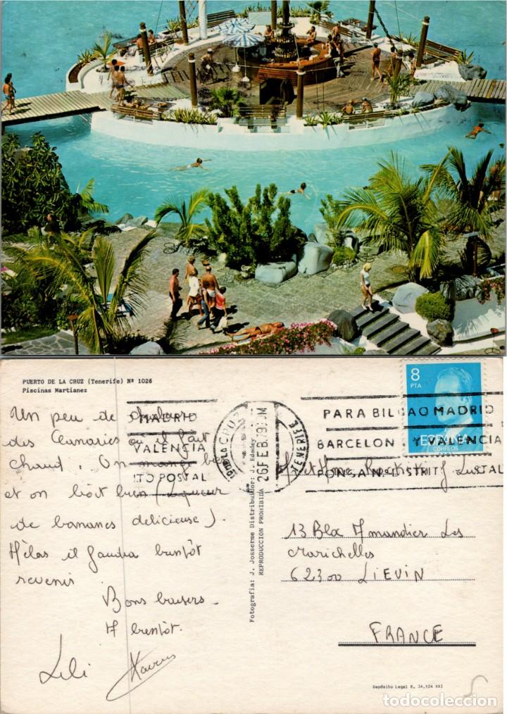 Cartes Postales: Puerto de La Cruz (Tenerife) - Piscinas Martianez - Dist. J. Edodey n&ordm; 1026 - 150x105mm. aprox.