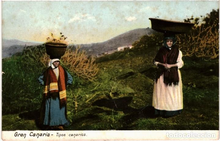 Postales: TARJETA POSTAL GRAN CANARIA - TIPOS CANARIOS - Foto 3