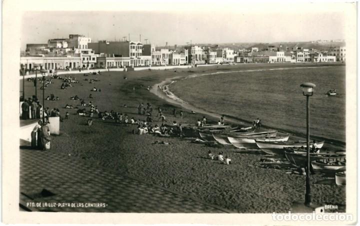 Postales: PLAYA DE LAS CANTERAS - PUERTO DE LA LUZ - Foto 1