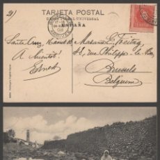 Postales: TENERIFE A BELGICA 1908 LAVANDERAS. Lote 366101156