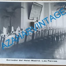 Postales: COMEDOR DEL HOTEL MADRID, LAS PALMAS DE GRAN CANARIA, MUY RARA