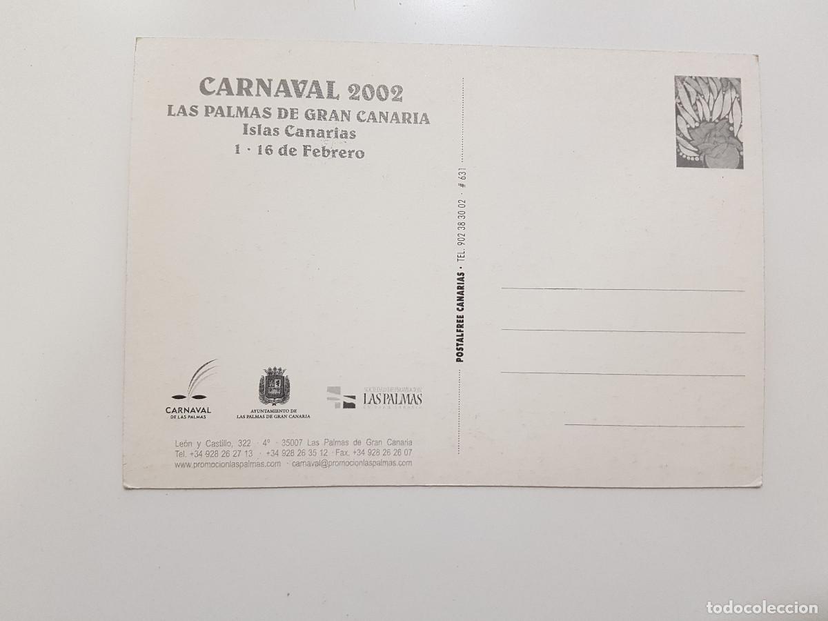 Postales: POSTAL CARNAVAL 2002. S/C. LAS PALMAS DE GRAN CANARIA - Foto 2