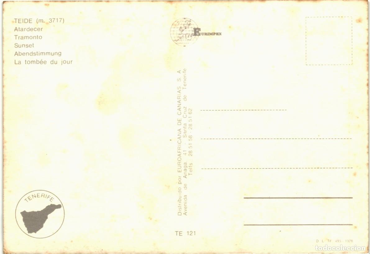 Postales: TARJETA POSTAL - EL ATARDECER - TEIDE - Foto 2