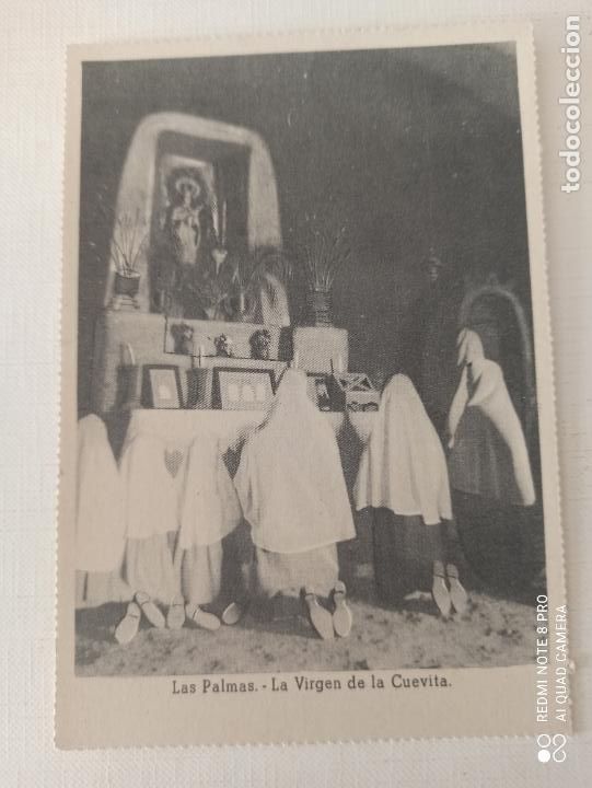 Postales: LAS PALMAS. LA VIRGEN DE LA CUEVA. ED. VICESECRETARIA DE EDUCACION POPULAR.