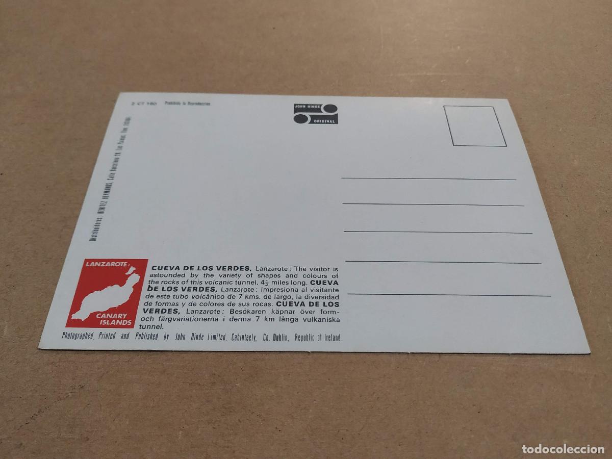 Postales: LANZAROTE - POSTAL CUEVA DE LOS VERDES - Foto 2