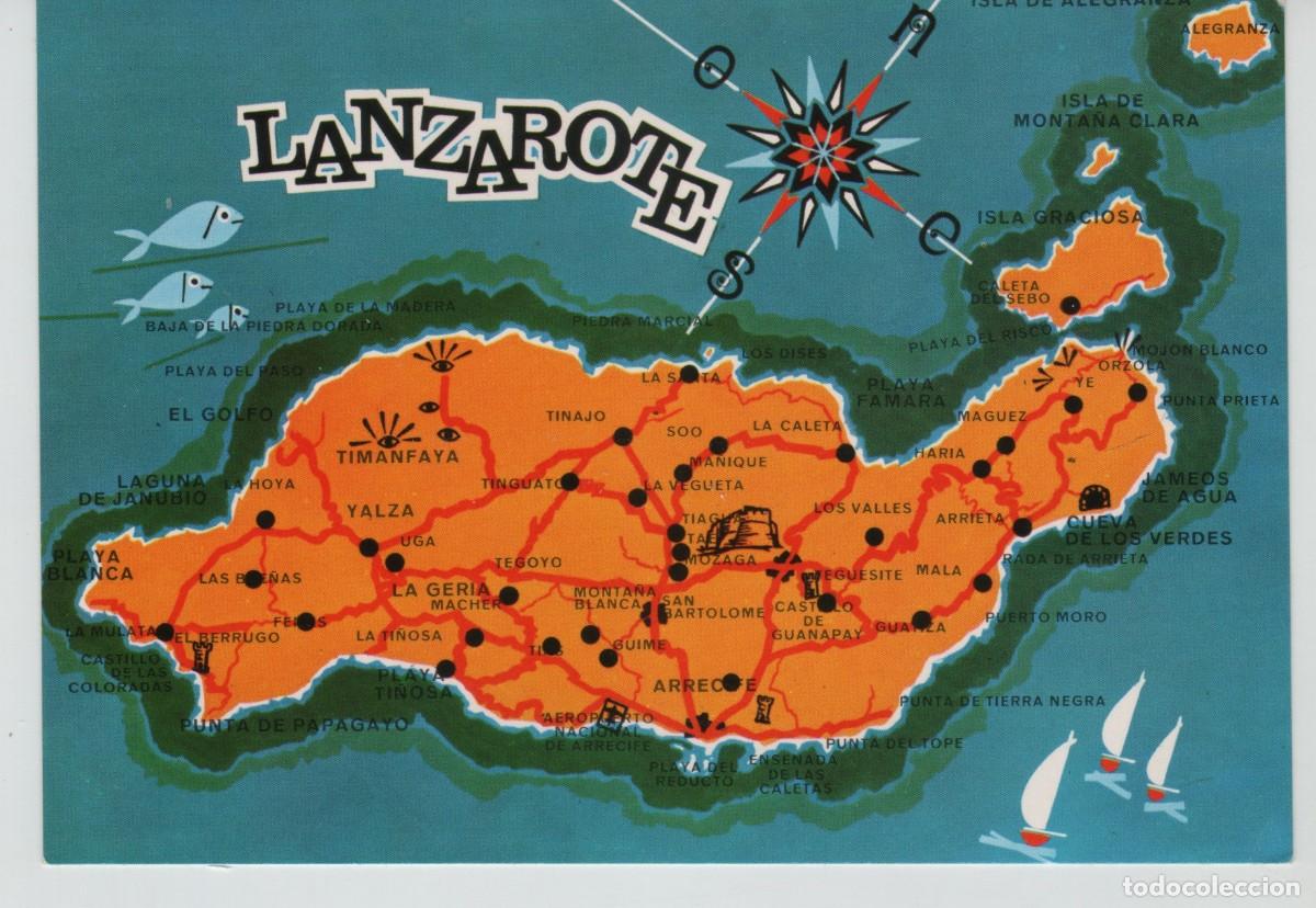 Postales: POSTAL LANZAROTE-ISLAS CANARIAS - Foto 1