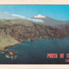 Postales: PUNTA DE TENO (TENERIFE). VISTA AÉREA Y TEIDE. Lote 401373764