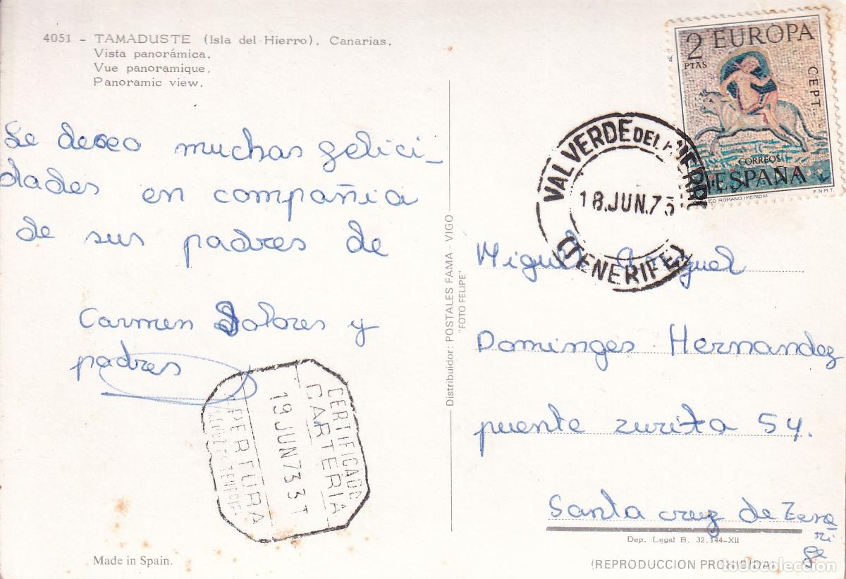 Postales: CANARIAS EL HIERRO TAMADUSTE - Foto 2