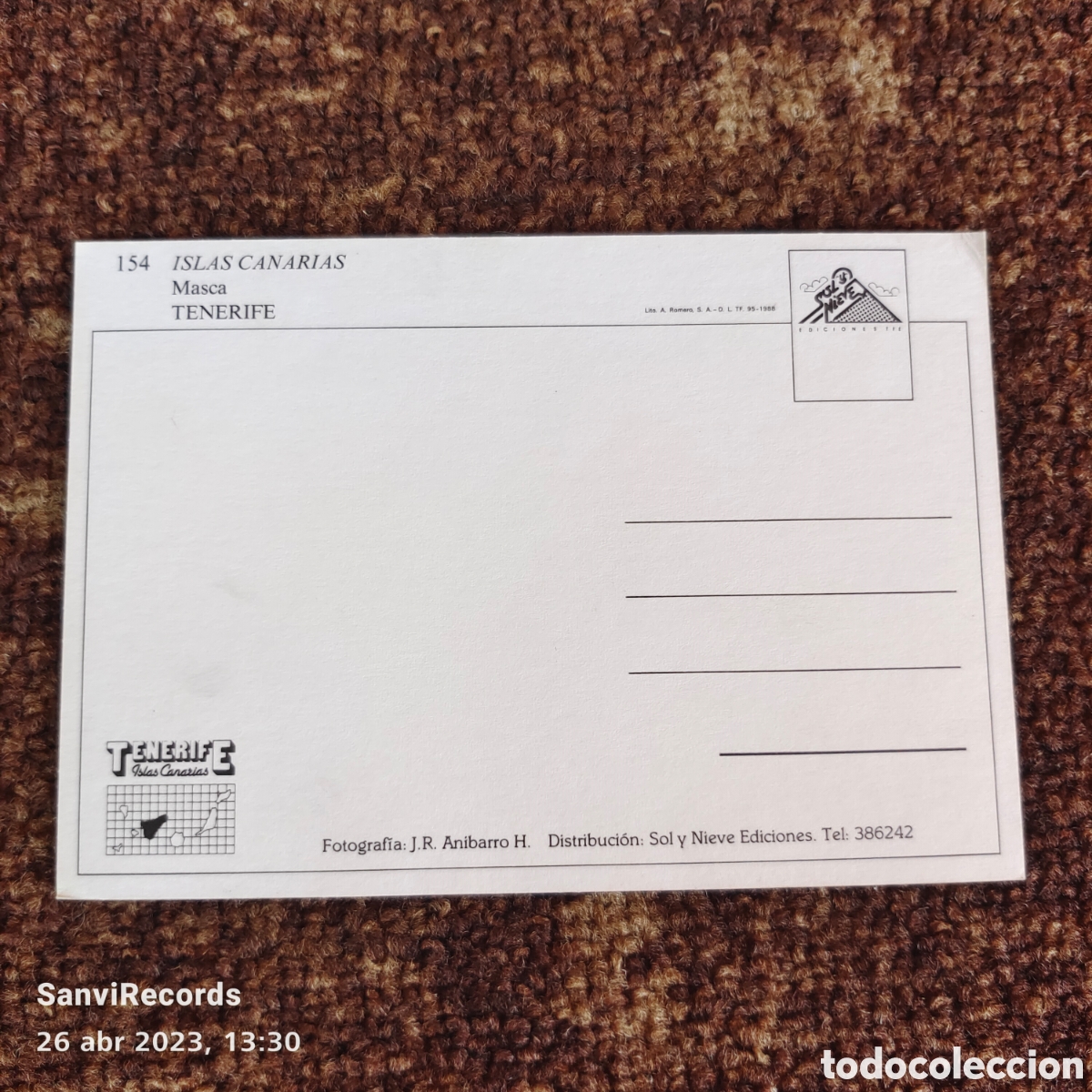 Postales: POSTAL: MASCA, TENERIFE (CANARIAS) - Foto 3