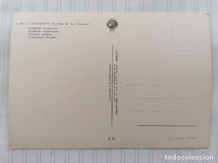 Postales: POSTAL LANZAROTE, CRATERES VOLCANICOS - Foto 2