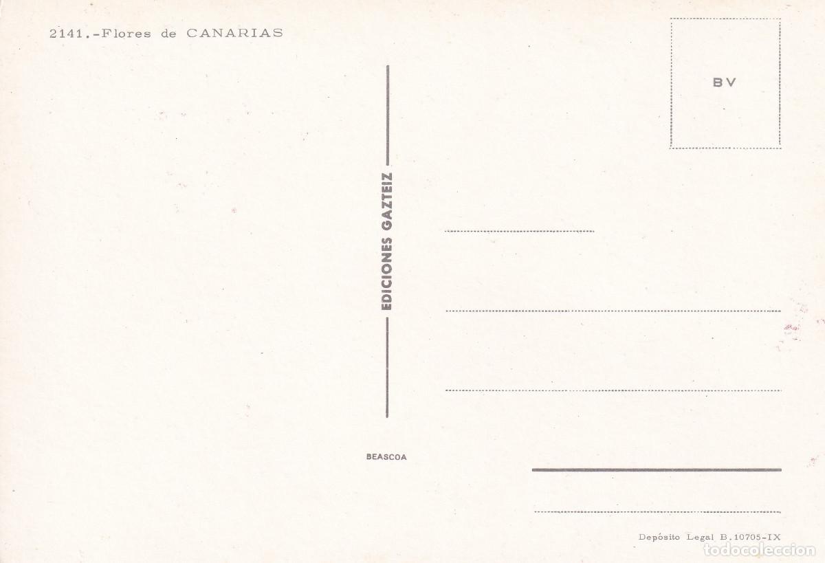 Postales: CANARIAS FLOR DE LA PLATANERA - Foto 2