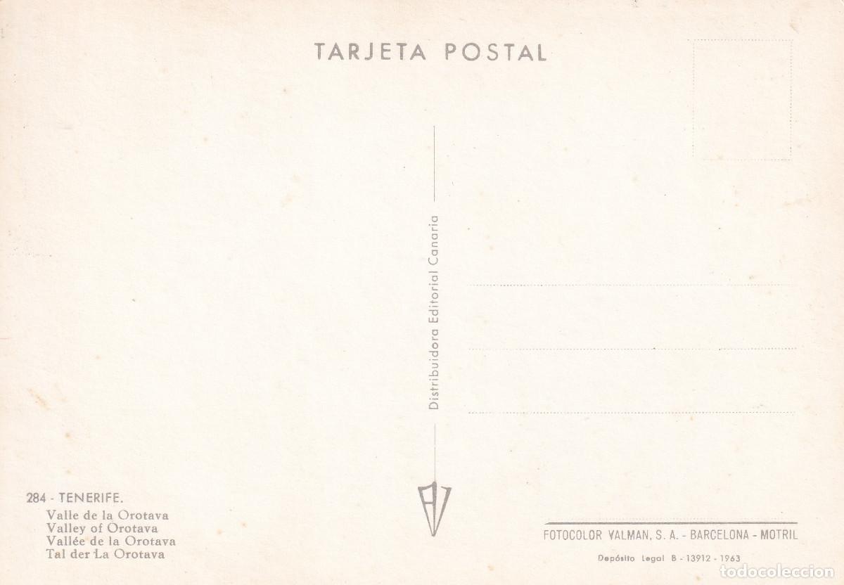 Postales: TENERIFE VALLE DE LA OROTAVA - Foto 2