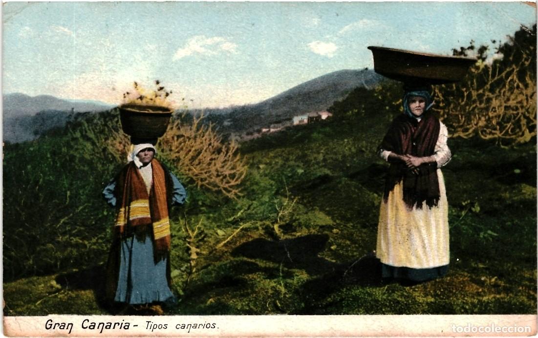 Postales: GRAN CANARIA - TIPOS CANARIOS - - Foto 1