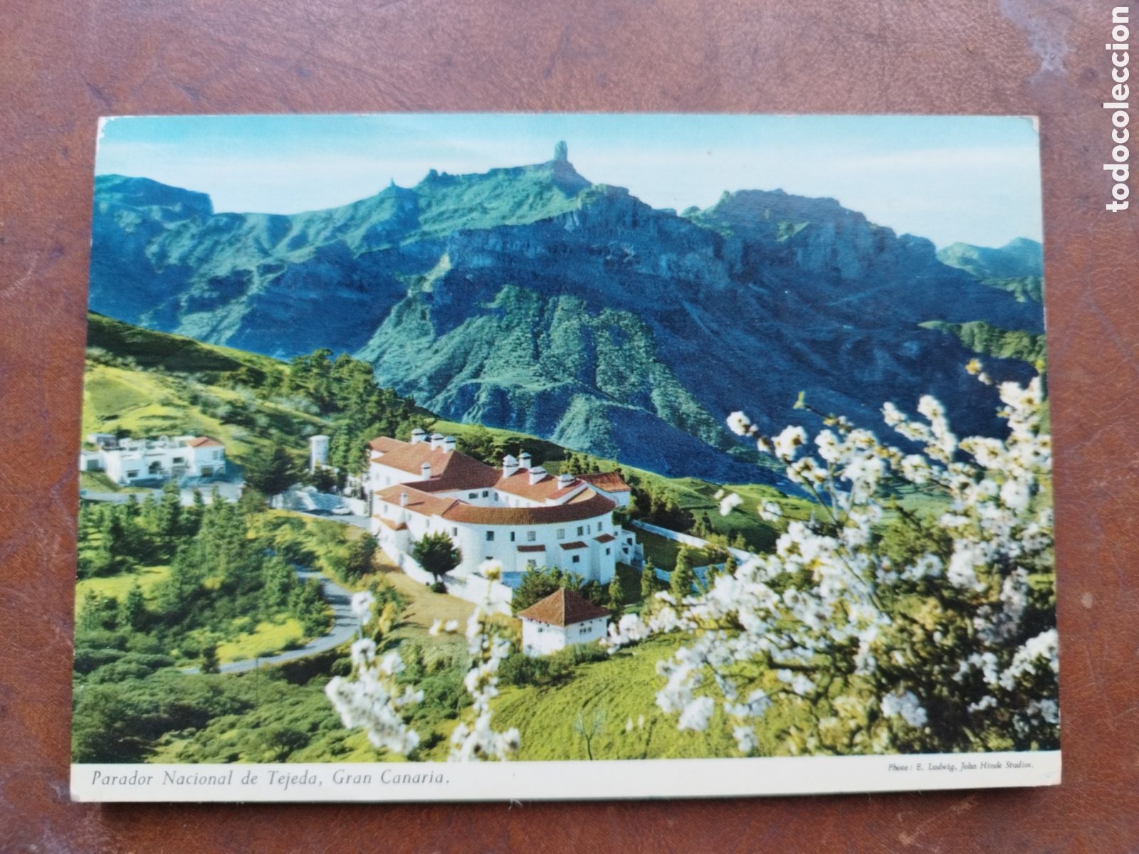 Postales: Antigua Tarjeta Postal Gran Canaria Islas CanariasParador nacional de Tejeda ediciones John Hinde