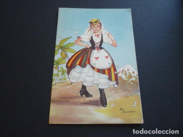 Postales: CANARIAS TRAJE TIPICO - Foto 1