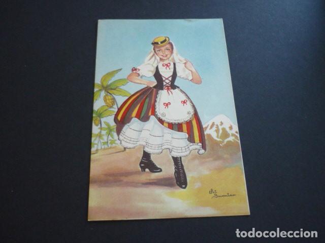 Postales: CANARIAS TRAJE TIPICO - Foto 1