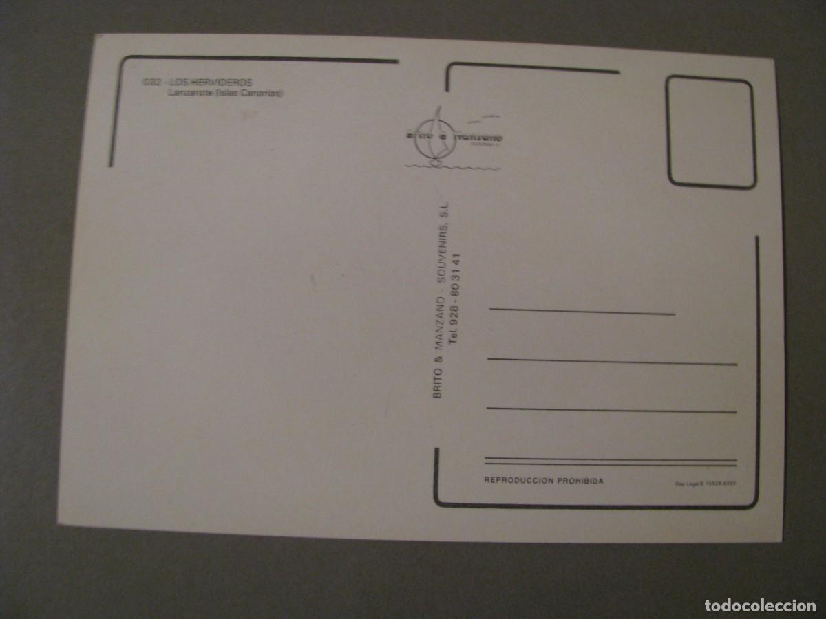 Postales: POSTAL DE LANZAROTE. LOS HERVIDEROS. - Foto 2
