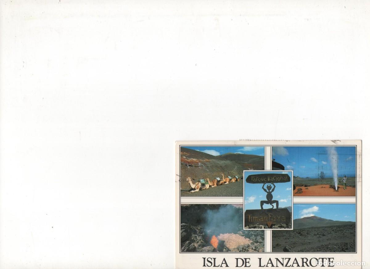 Postales: POSTAL CIRCUALADA DE LA ISLA DE LANZAROTE - Foto 1
