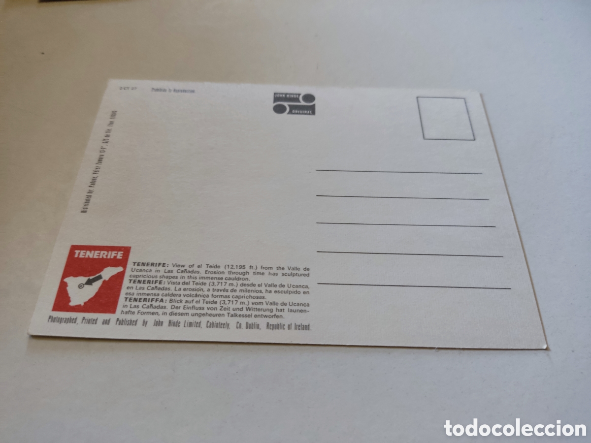 Postales: Postal Tenerife El Teide - Foto 2