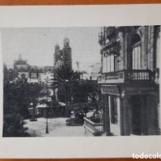 Cartoline: CROMO POSTAL LAS PALMAS. VISTA DE LA CATEDRAL. PUBLICIDAD REGENTA. R5010