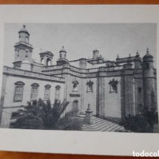 Cartoline: CROMO POSTAL LAS PALMAS. TRASERA DE LA CATEDRAL. PUBLICIDAD REGENTA. R5124