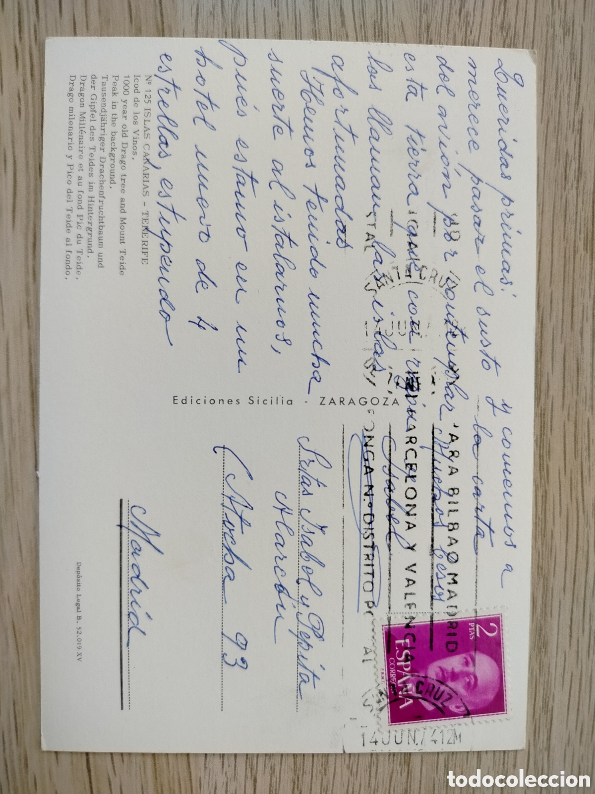 Postales: POSTAL CANARIAS TENERIFE - Foto 2